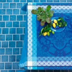 Mantel "Azulejos" Jacquard Français