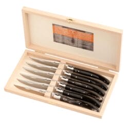 Cuchillos Laguiole Para Carne – Hoja Lisa De 2.5mm – Cuerno De Zebú