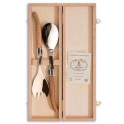 Cubiertos para ensalada Olivo Laguiole