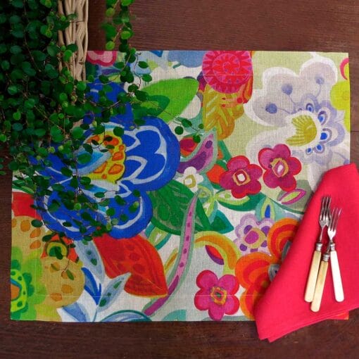 Individual Rio - 100% lino estampado