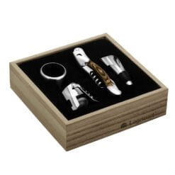 Set de sommelier "Memorabile" 4 piezas legnoart