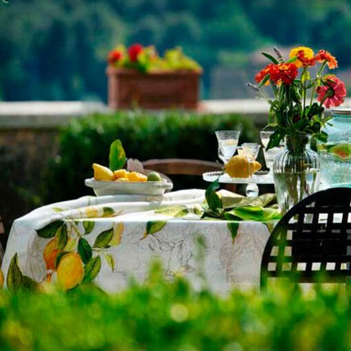 Mantel de lino «Limoncello»