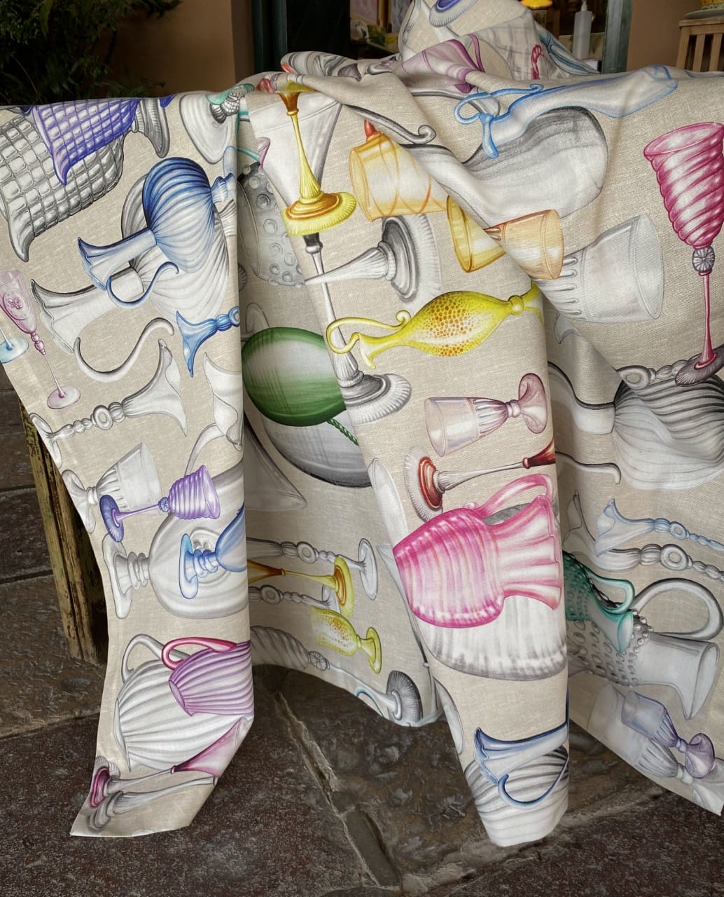 mantel de algodon cheers - La Bottega di Casa