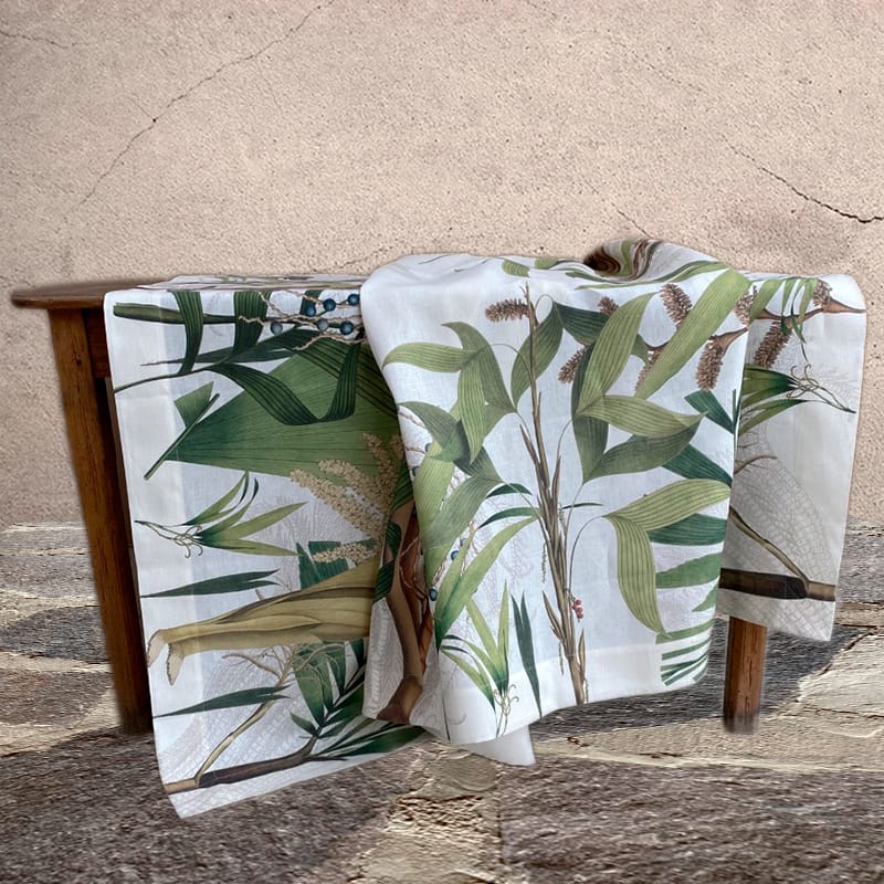 mantel palmier - La Bottega di Casa