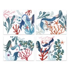 Set de 4 individuales Sirena
