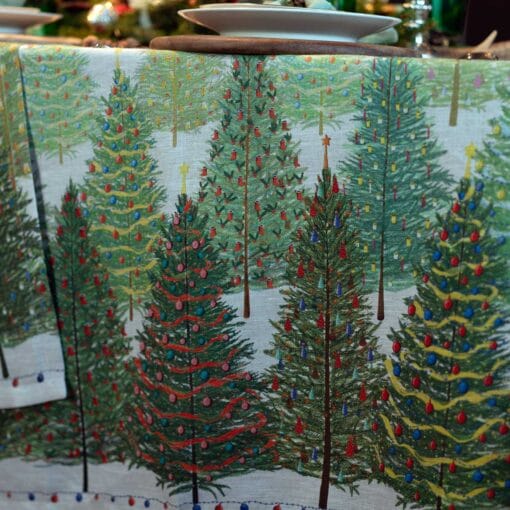 Mantel de lino Fairy Tree - Imagen 2