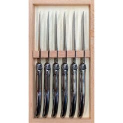 Alternative view of Cuchillos Laguiole Para Carne – Hoja Lisa De 1.5mm – ABS/Inox