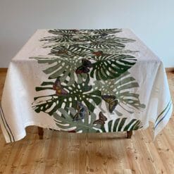 Mantel de lino Mariposas