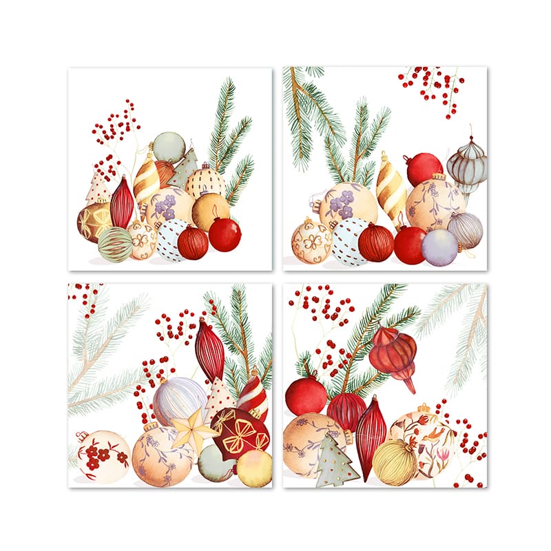 Set de 4 servilletas Jingles