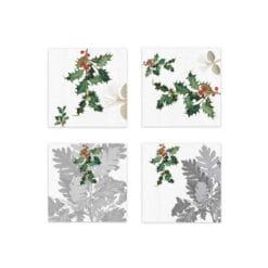 Set de 4 servilletas Ilex