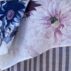 Servilleta de lino Peonia Azul