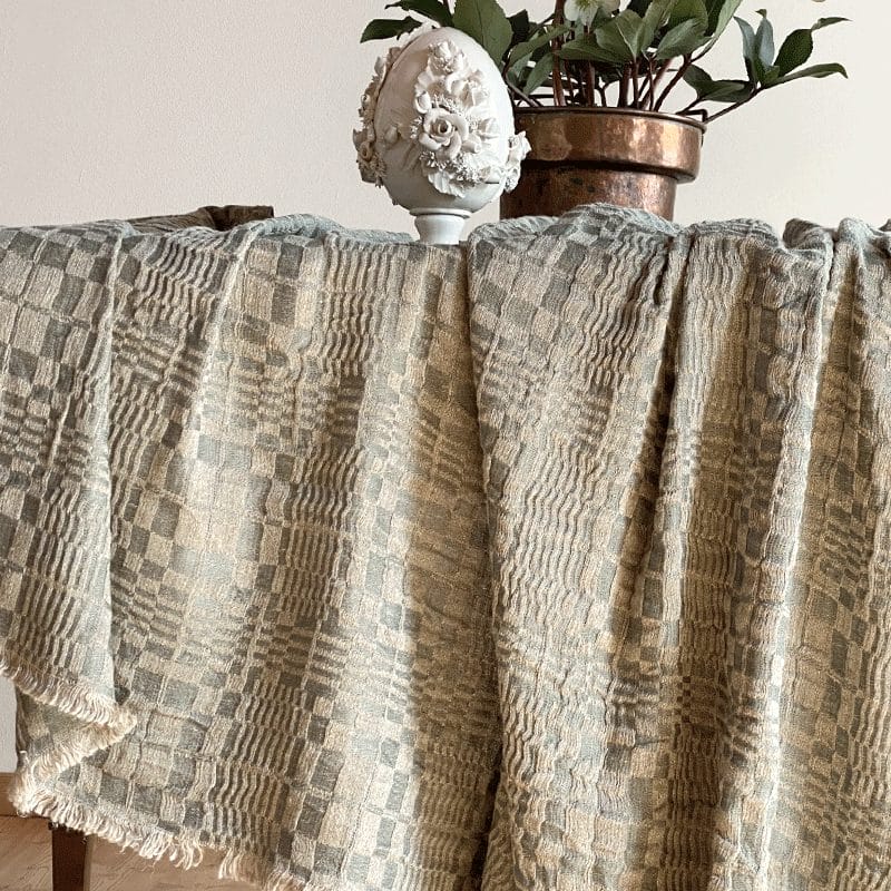 Mantel de cáñamo y algodón Optical