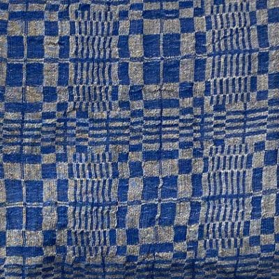 Camino de mesa de cáñamo y algodón Optical - Imagen 5