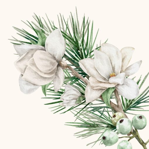Servilletas de lino Magnolia Blanca - Imagen 2