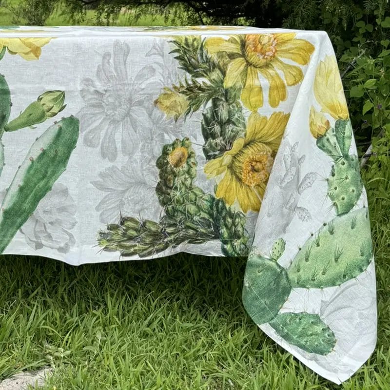 Mantel de lino Nopal
