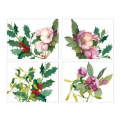 Alternative view of Set de 4 individuales Helleborus