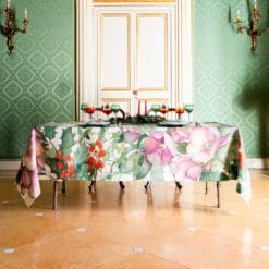 Mantel de lino Helleborus