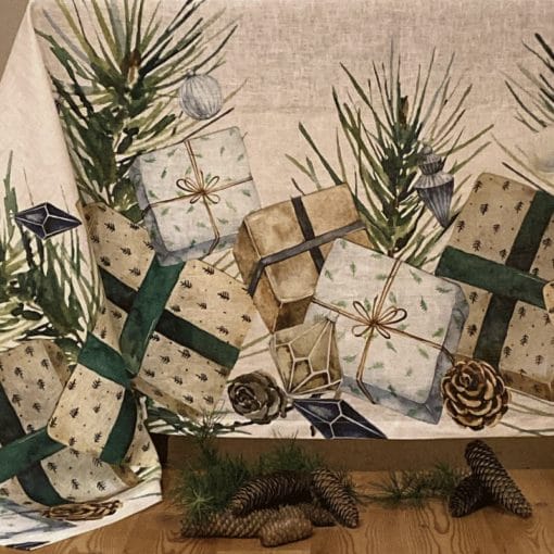 Mantel de lino Regalos navideños