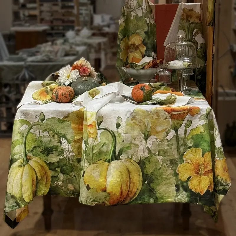 Mantel de lino Flor de calabaza