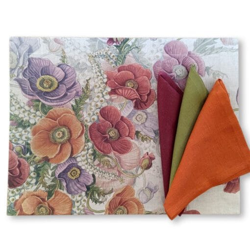 Individual plastificado Poppy