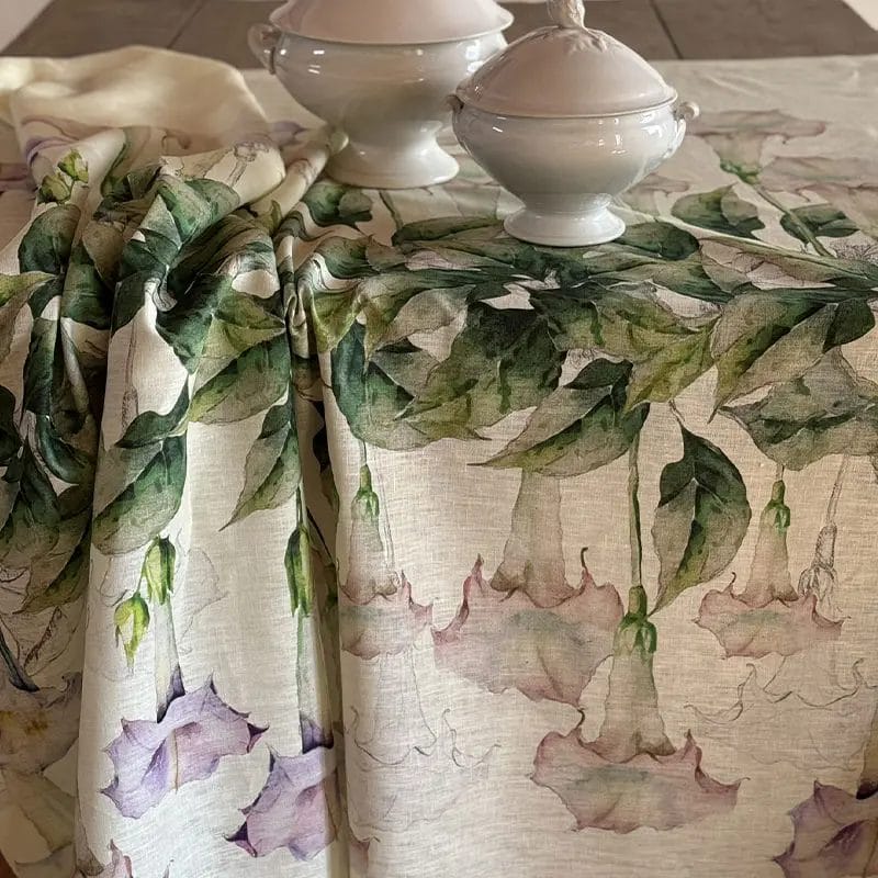 Mantel de lino Datura Rosa