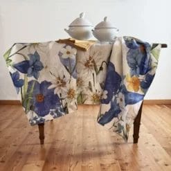 Mantel de lino Alpiflora