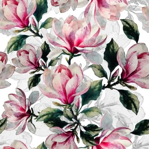 Mantel de lino Magnolia Rosa Allover