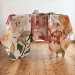 Mantel de lino Peony