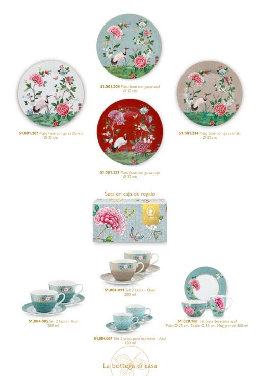 Vajilla de porcelana Blushing Birds - Imagen 4
