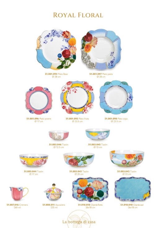 Vajilla de porcelana Royal Floral - Imagen 4