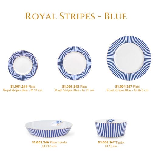 Vajilla de porcelana Royal Stripes - Imagen 3