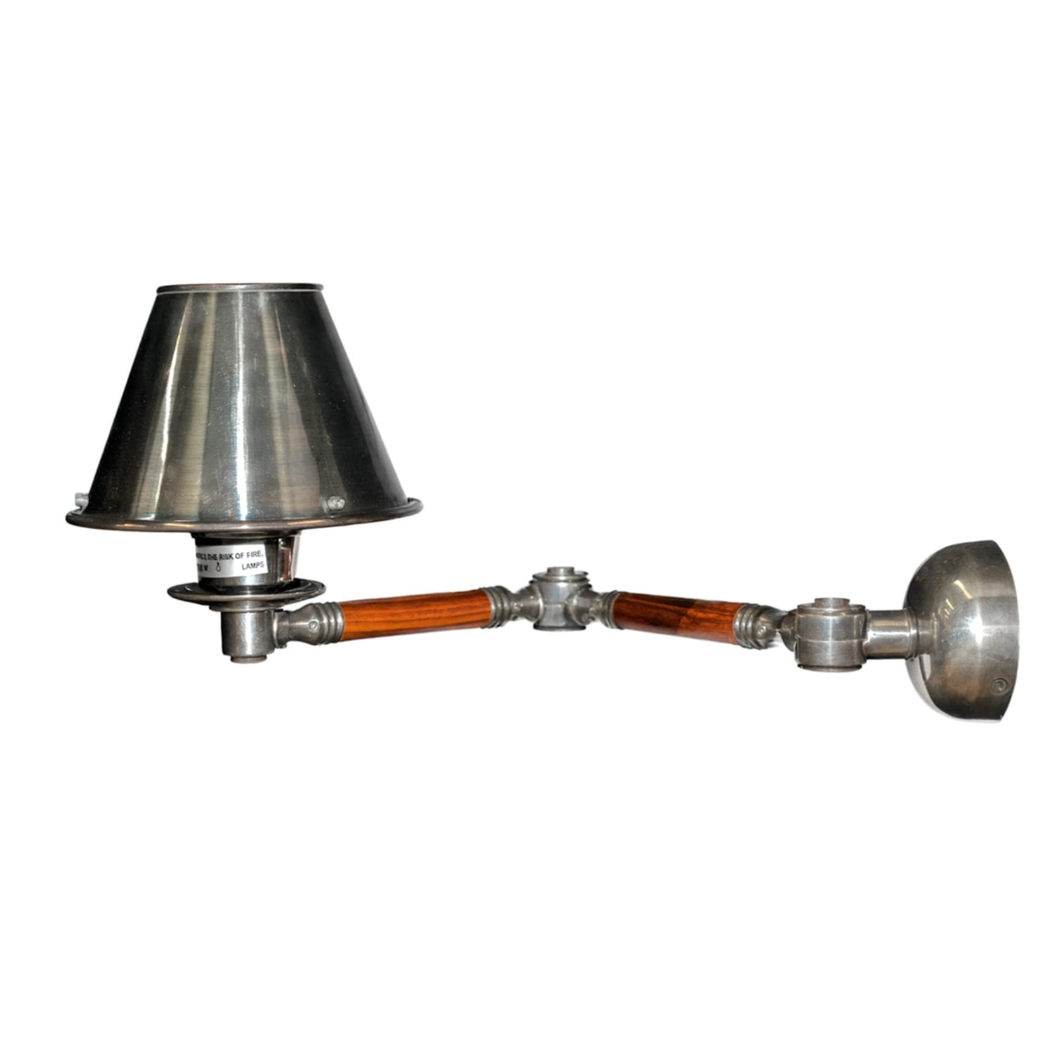 Arbotante de brazo de madera