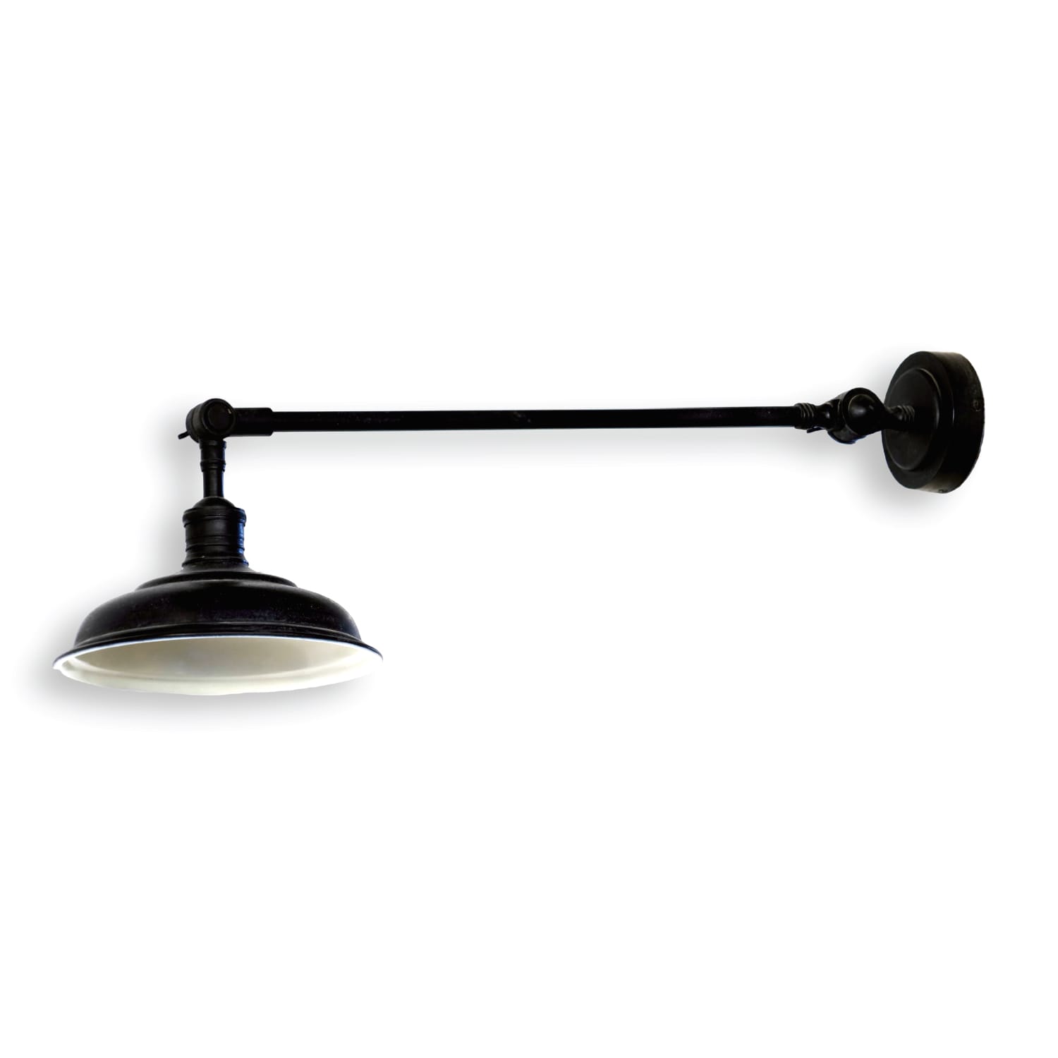 Arbotante de brazo negro