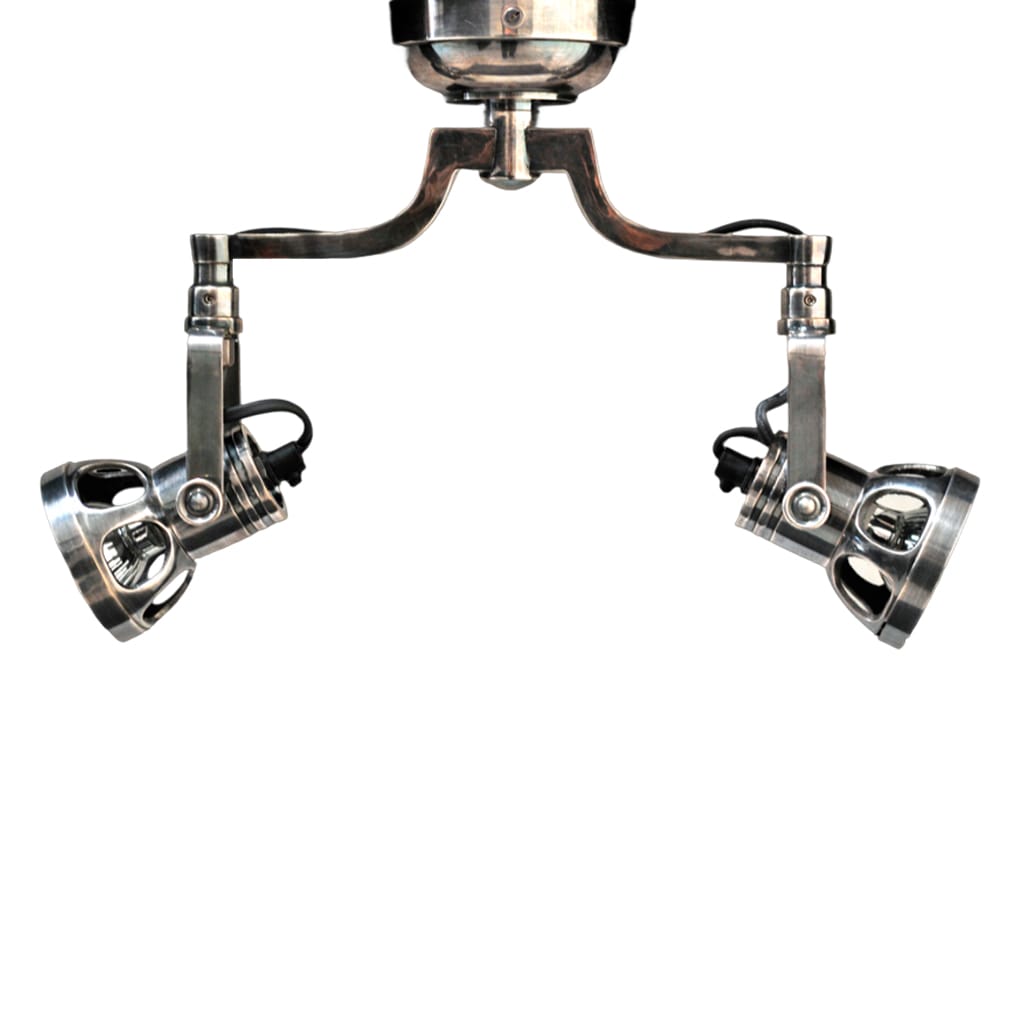 Arbotante doble pantalla perforada